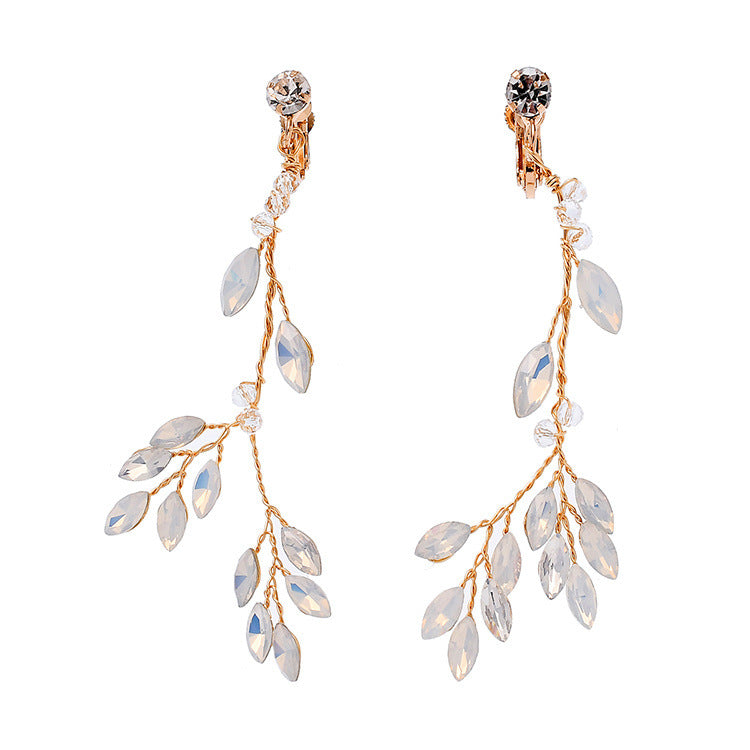 Korean Crystal Tassel Earrings