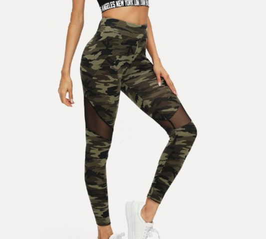 Camo Mesh Leggings