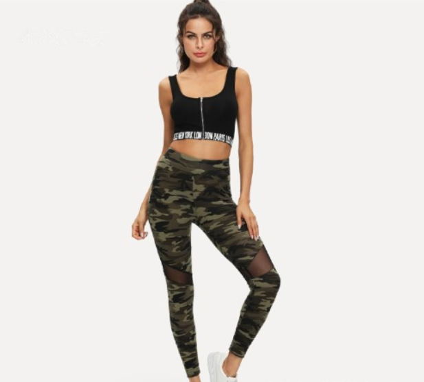 Camo Mesh Leggings