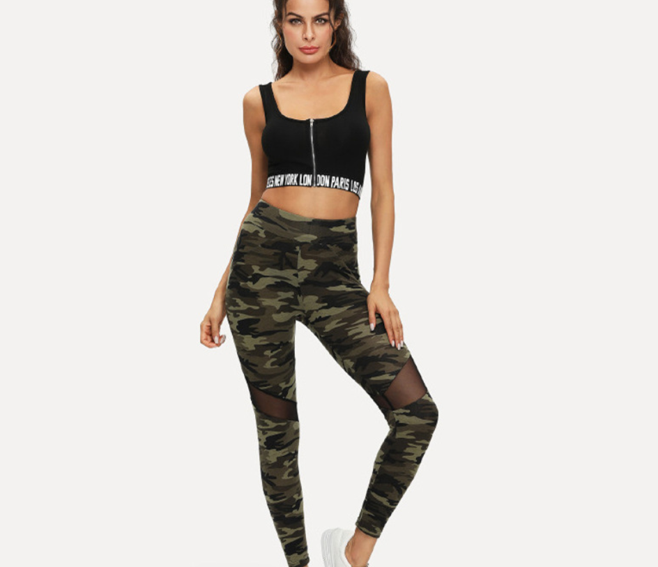 Camo Mesh Leggings