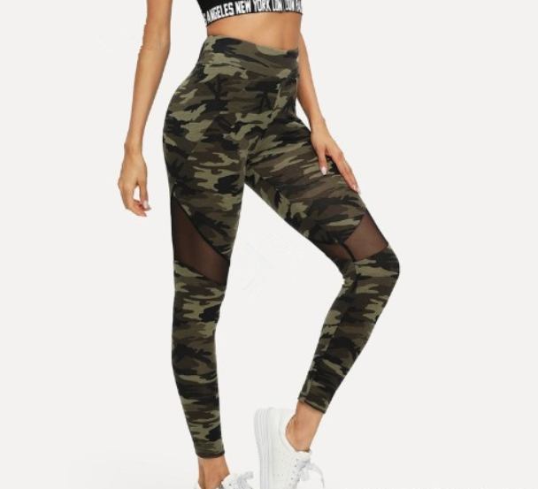 Camo Mesh Leggings