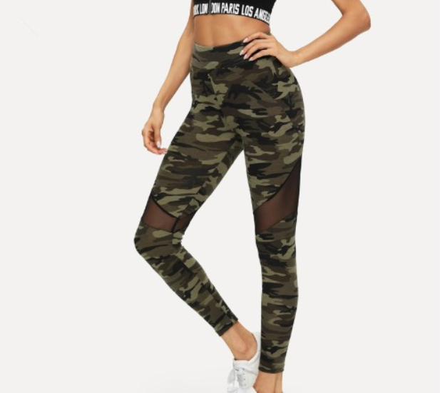 Camo Mesh Leggings