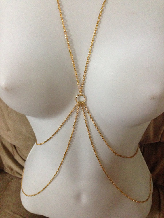 Women's Alloy Electroplating Body Chains