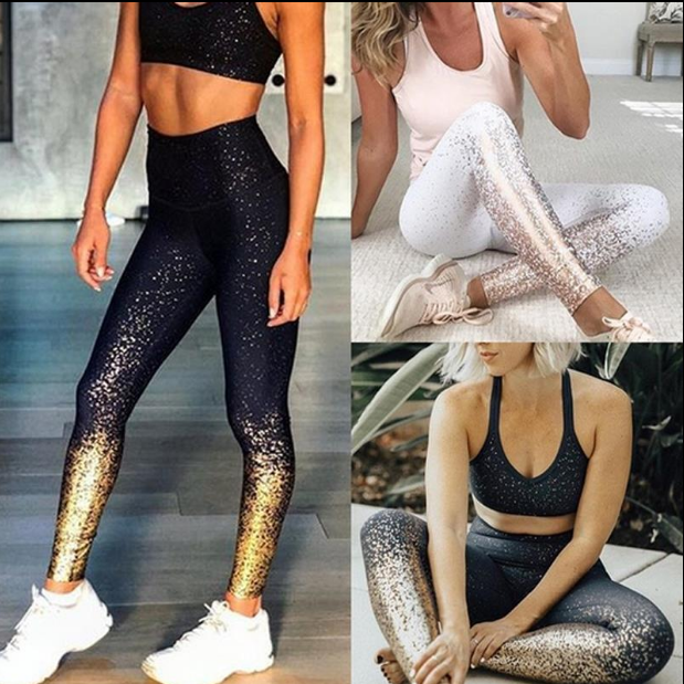 High Waist Fitness Leggings Scrunch Trousers