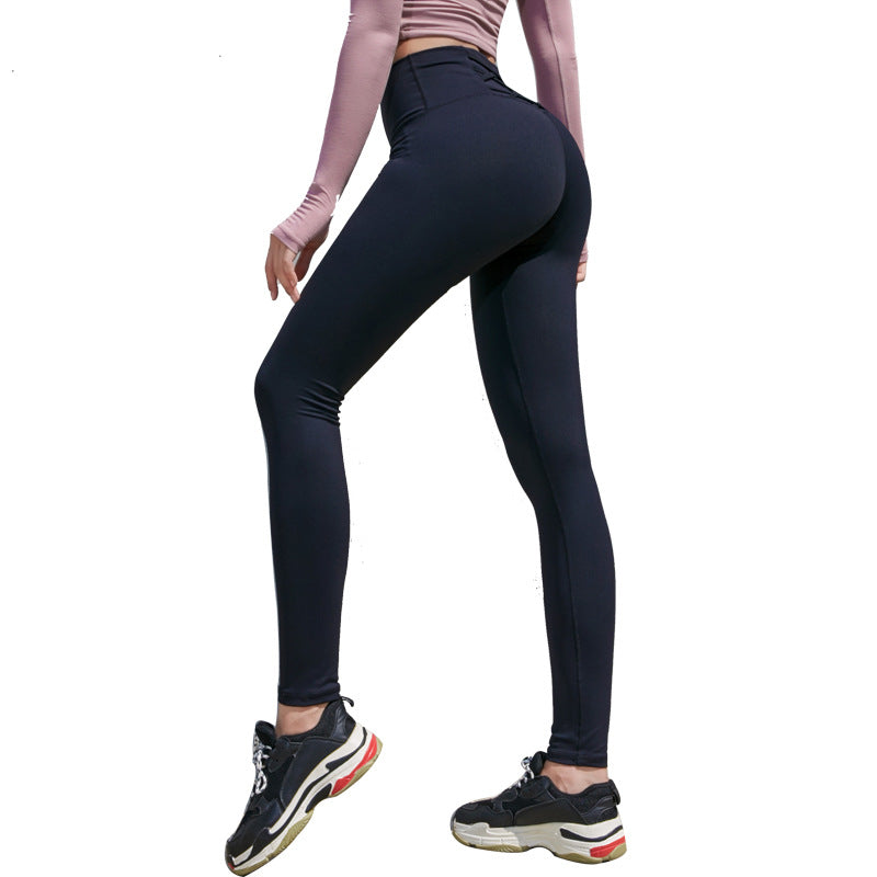 Leggings Back Waist Cross Belt Hip Lift