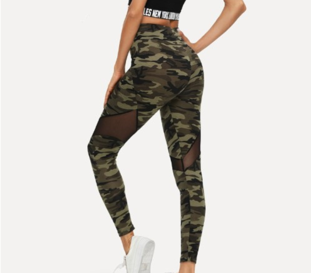 Camo Mesh Leggings