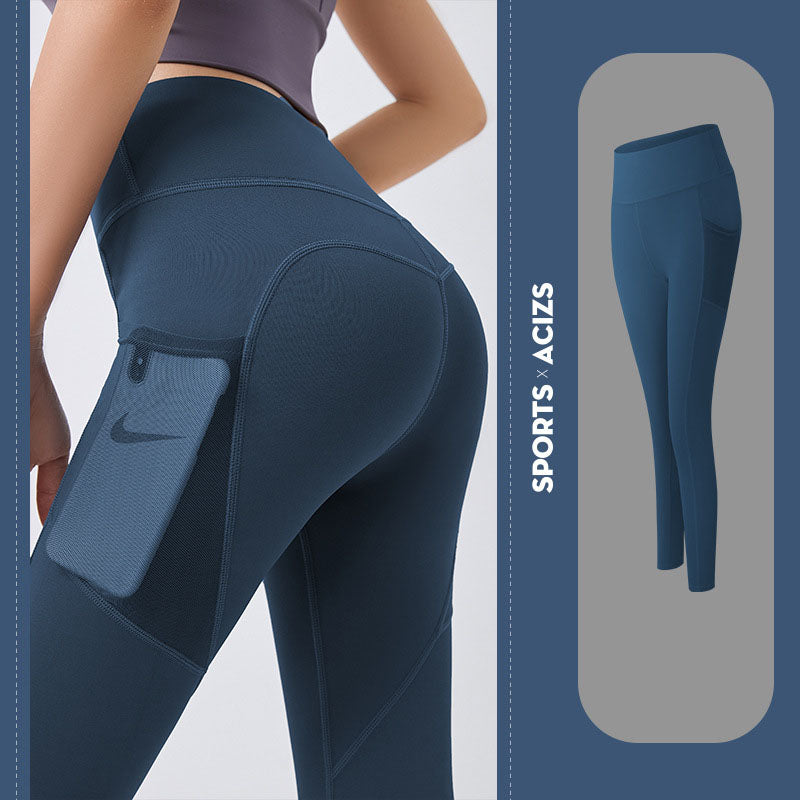 Yoga Pants Women With Pocket Leggings Sport Girl Gym Leggings - Tummy Control Jogging Tights Fitness Pants