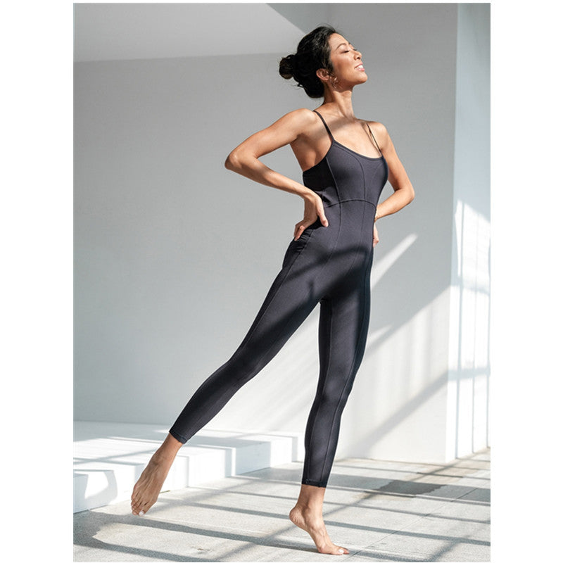 Yoga Jumpsuit Women Sport Suit Gym Fitness Clothes Tight Breathable Set