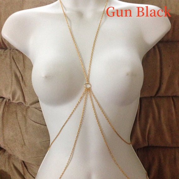 Women's Alloy Electroplating Body Chains