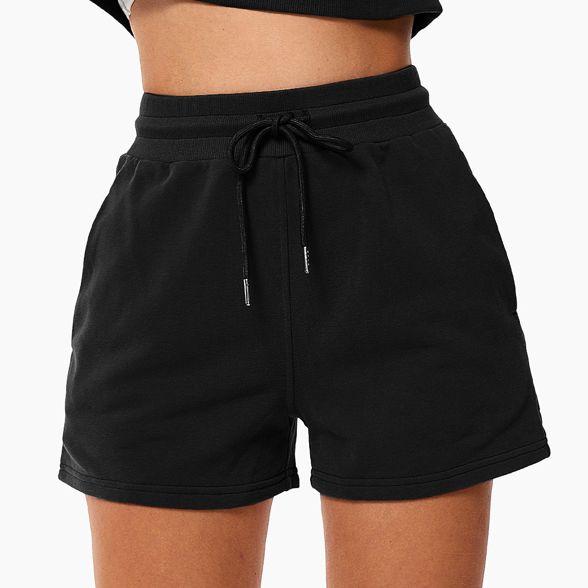 Drawstring Loose Sports Shorts For Women