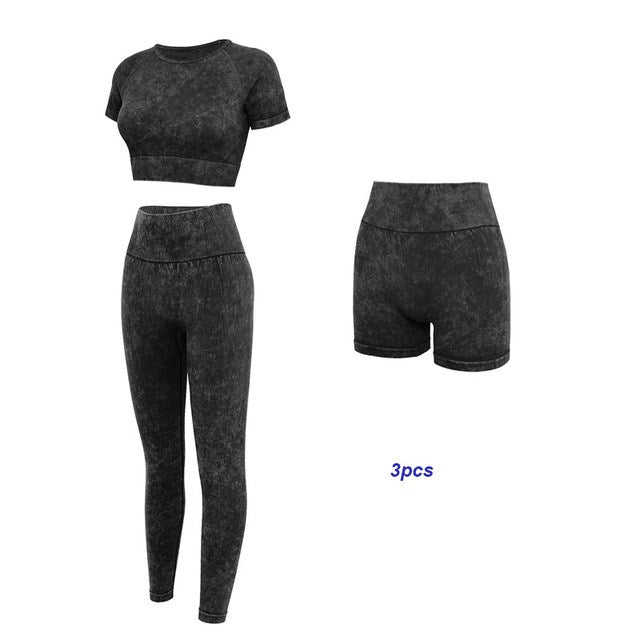 Women Yoga Sportswear Seamless Outfit Fashion Trousers