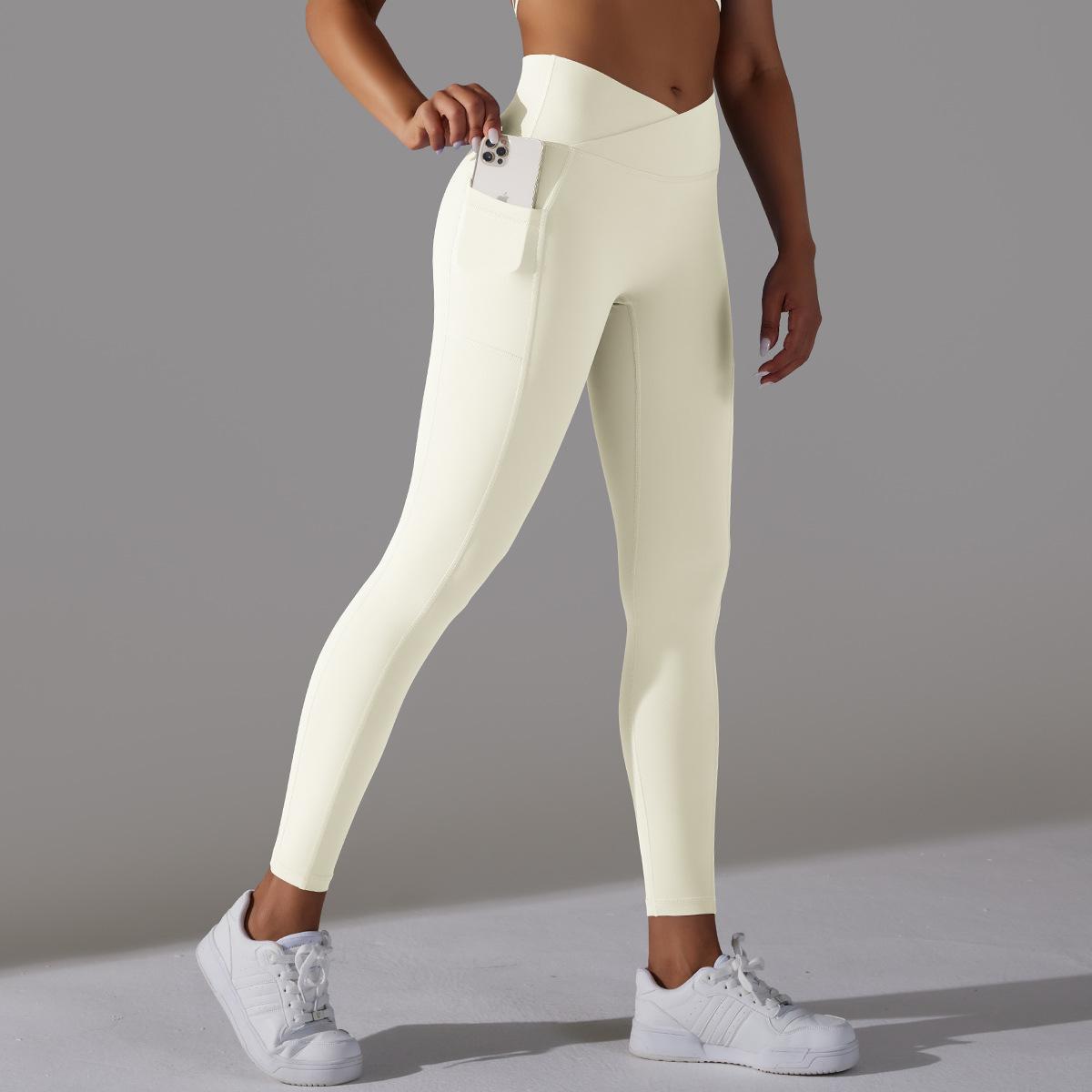 Cross Waist Pocket - Stretch Fitness Leggings