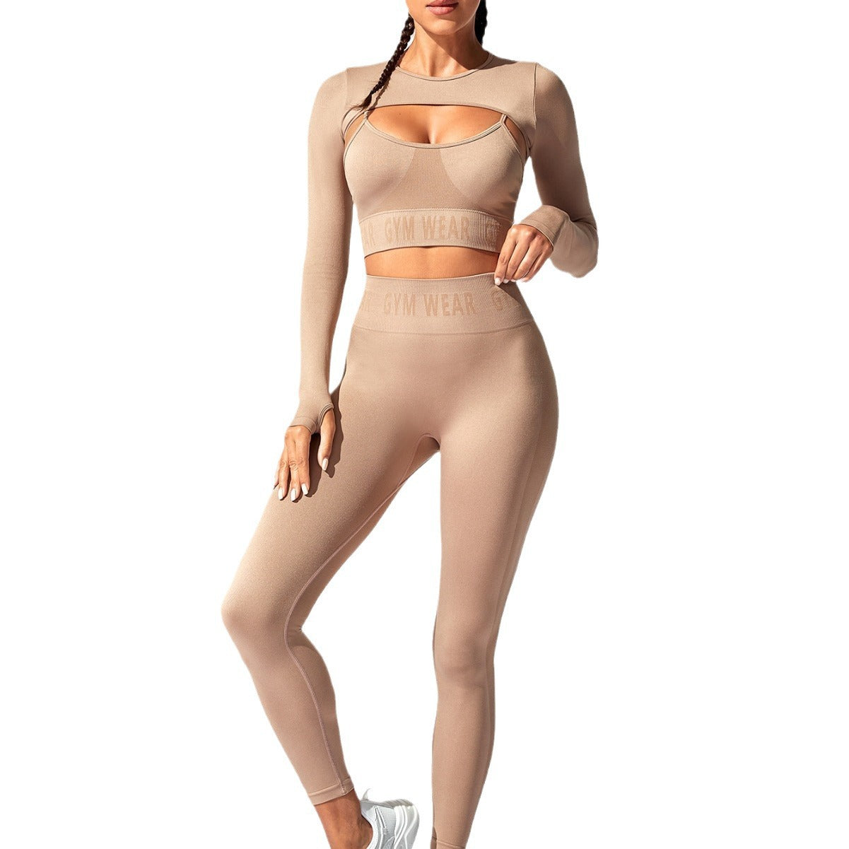 Fitness Running Yoga Wear Three-Piece Suit