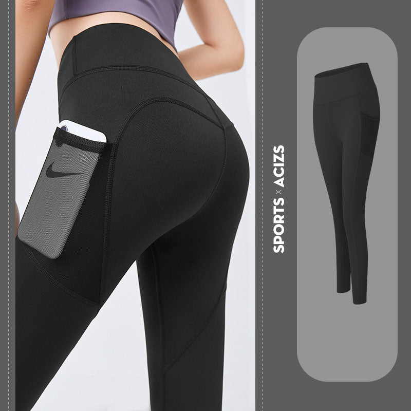 Yoga Pants Women With Pocket Leggings Sport Girl Gym Leggings - Tummy Control Jogging Tights Fitness Pants