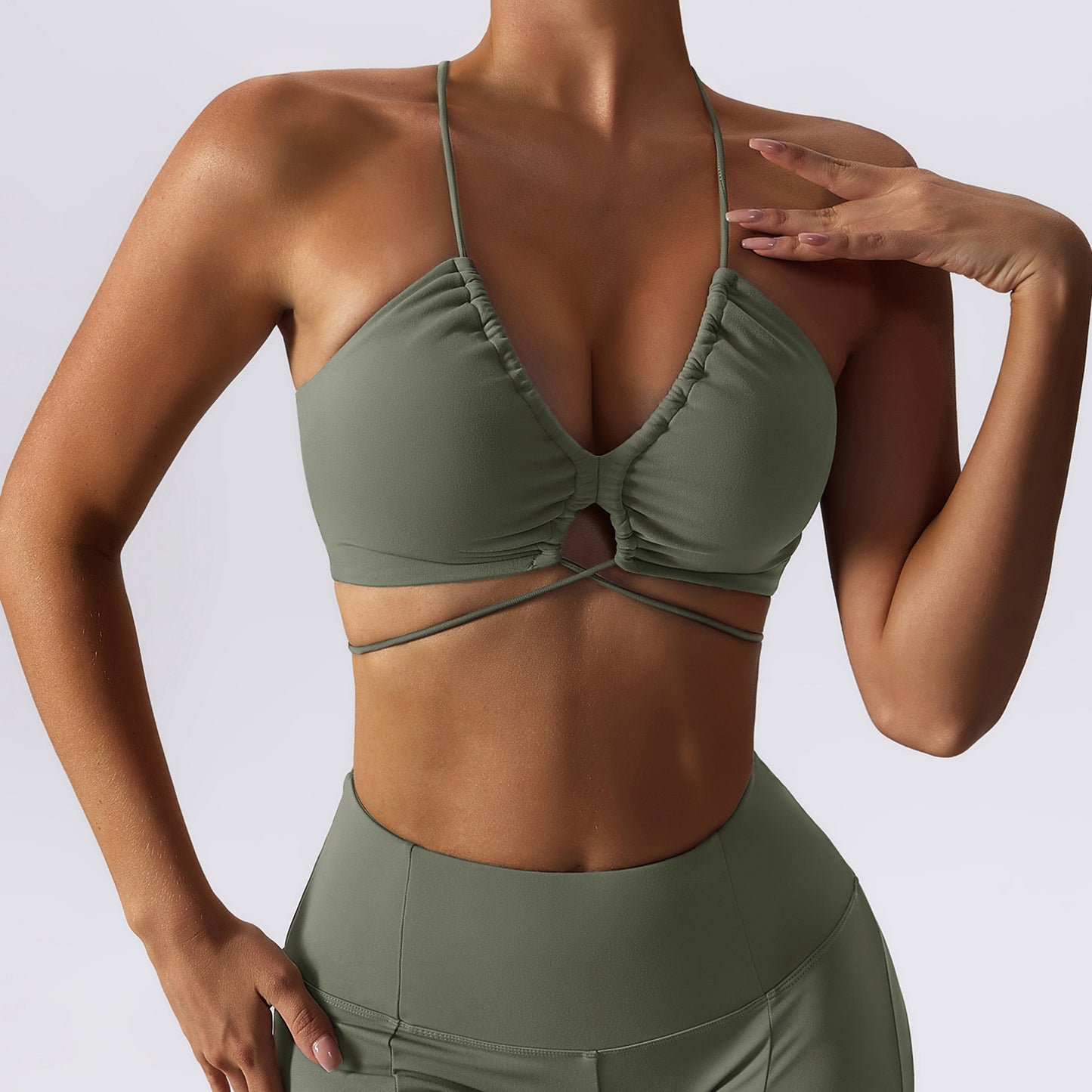 Camisole Yoga Bra Outer Wear Strap Beauty Back Suit