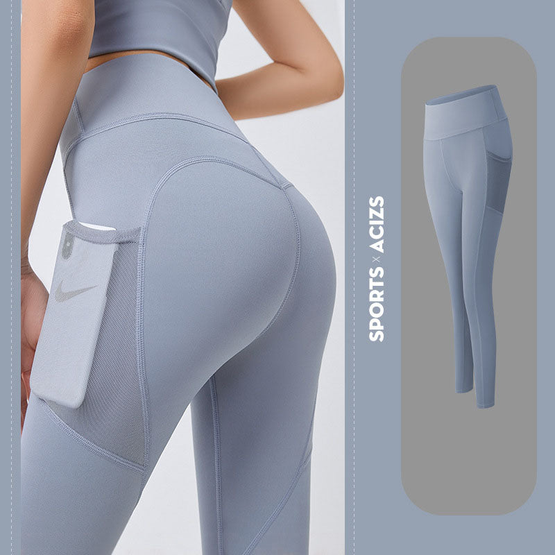 Yoga Pants Women With Pocket Leggings Sport Girl Gym Leggings - Tummy Control Jogging Tights Fitness Pants