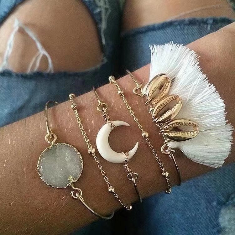 Shell Tassel Bracelet